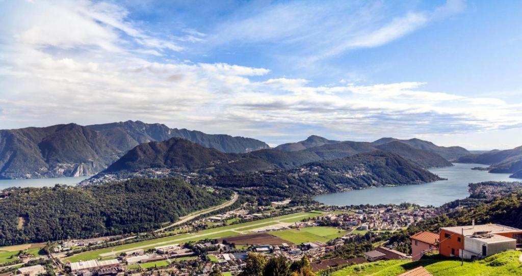 The View Cademario Lake Lugano Apartment With Private Parking & Self Check-In Kültér fotó